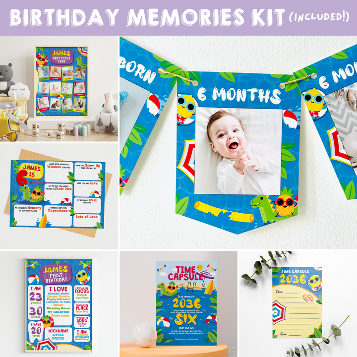 Pool Birthday Memories Kit