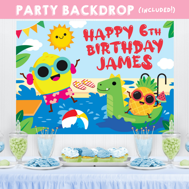 Pool Party Backdrop