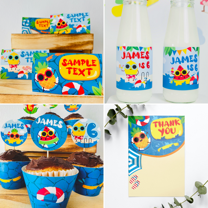 Pool Party Decorations Kit