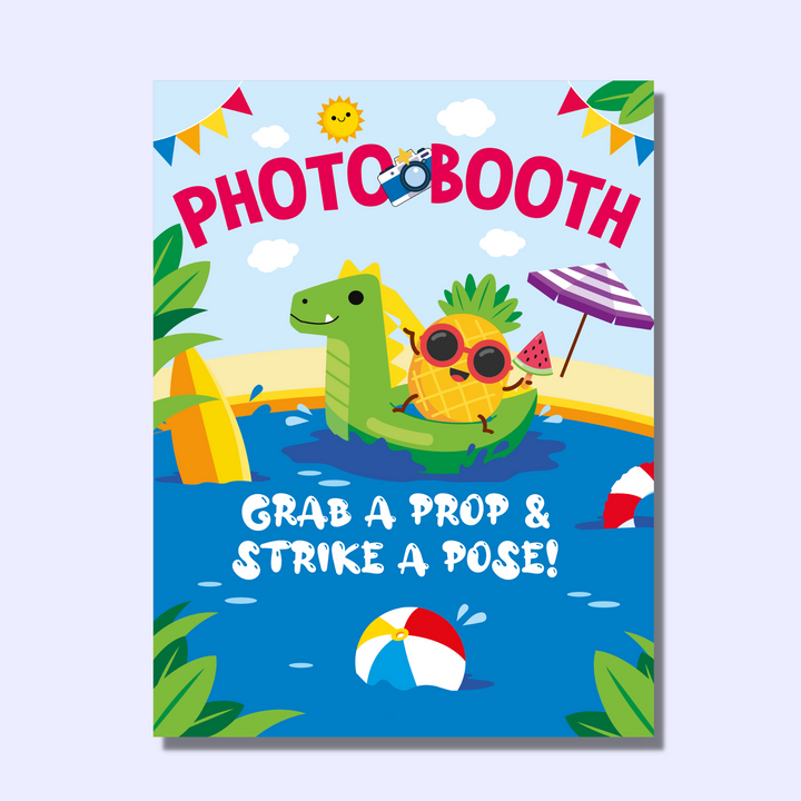 Pool Party Display Sign