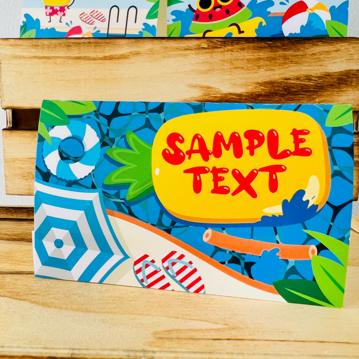 Pool Party Food Card