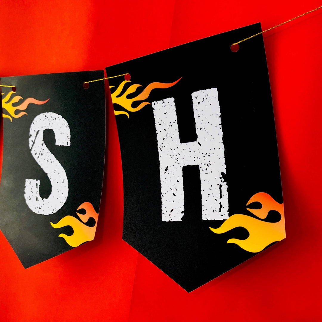 Race Car Birthday Banner