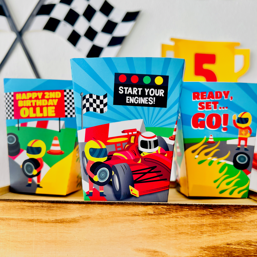 Racing Car Favor Boxes