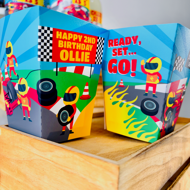 Racing Car Party Favor Boxes Printable Pigsy Party PigsyParty