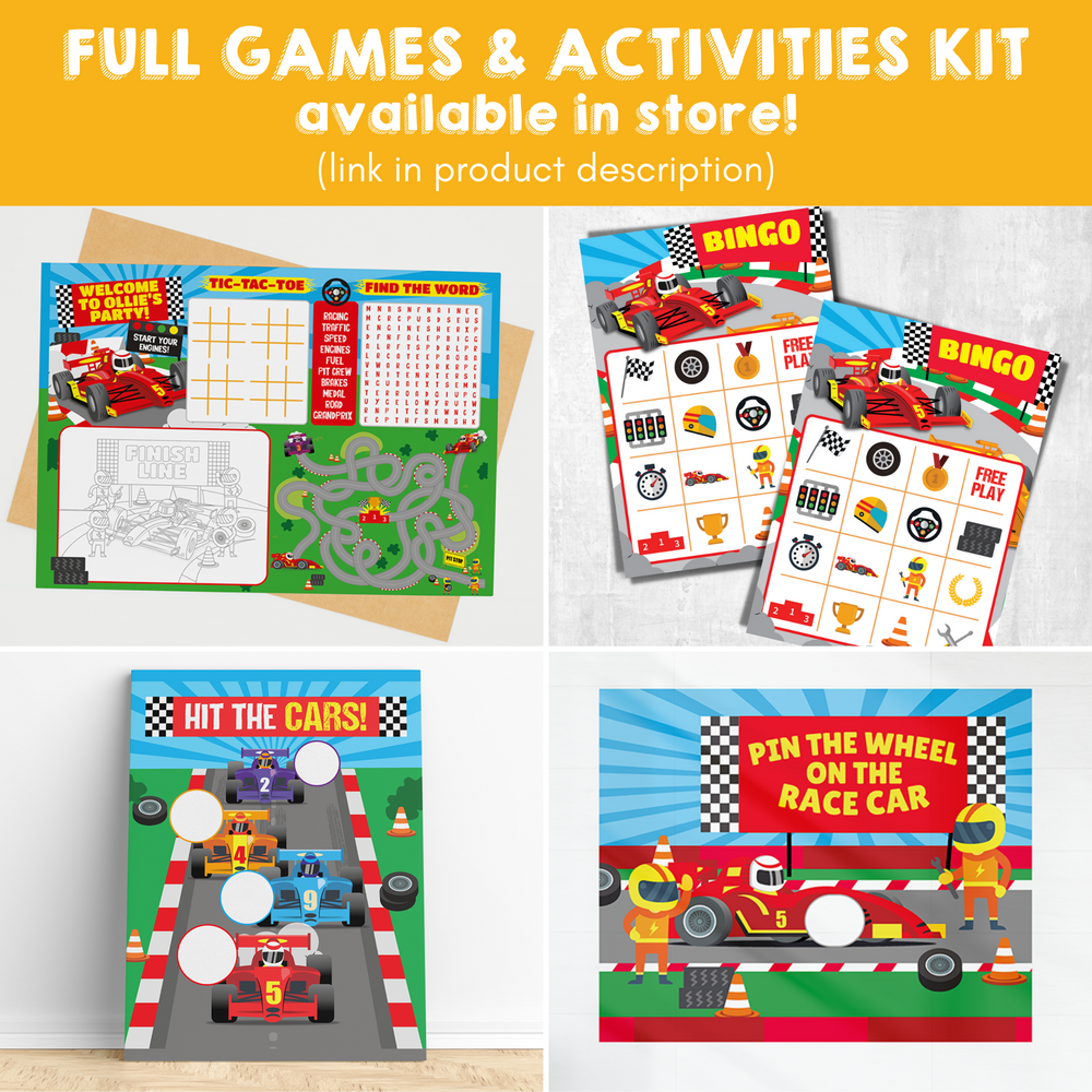 Racing Car Full Games and Activities Kit