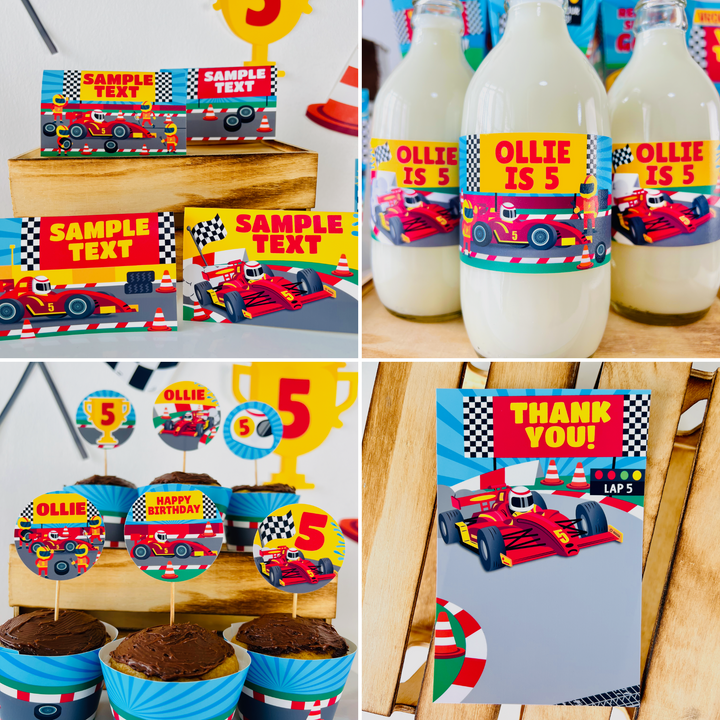 Racing Car Party Decorations Kit