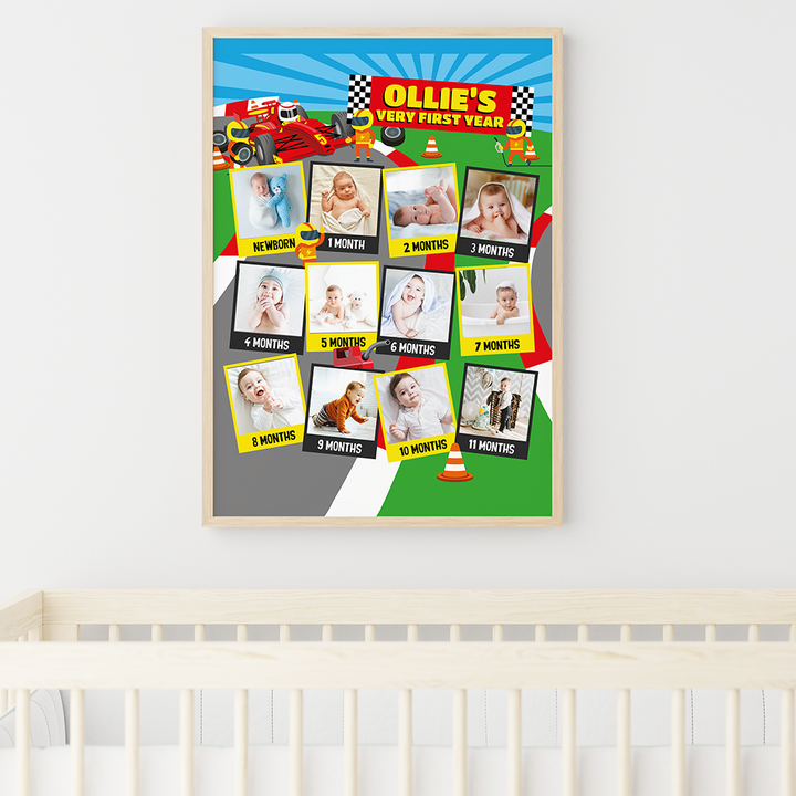 Racing Car Photo Board