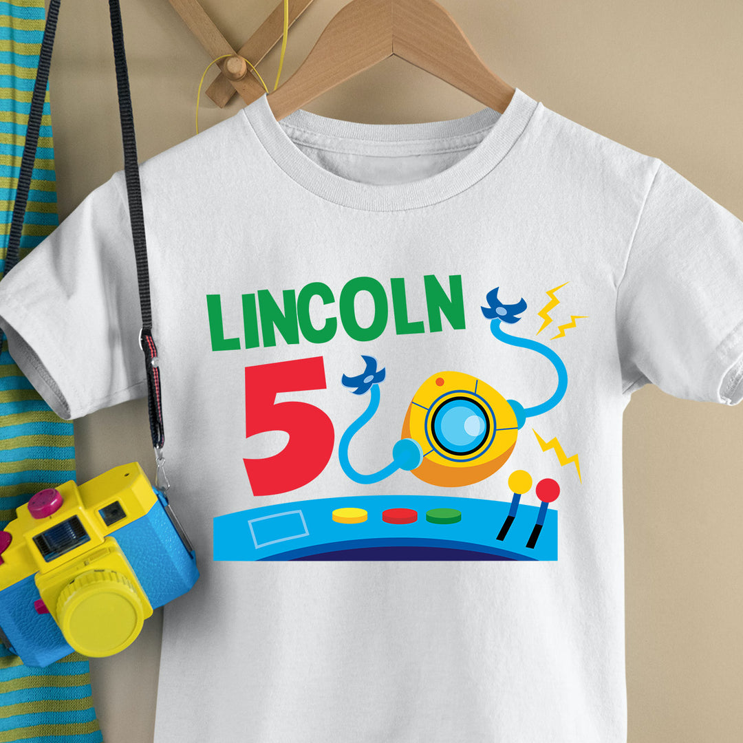 Robots Birthday Shirt Design | Pigsy Party