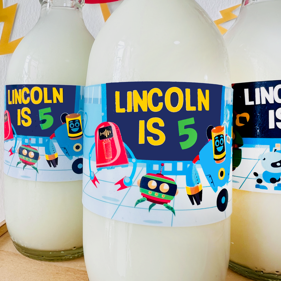 Robots Bottle Wrappers