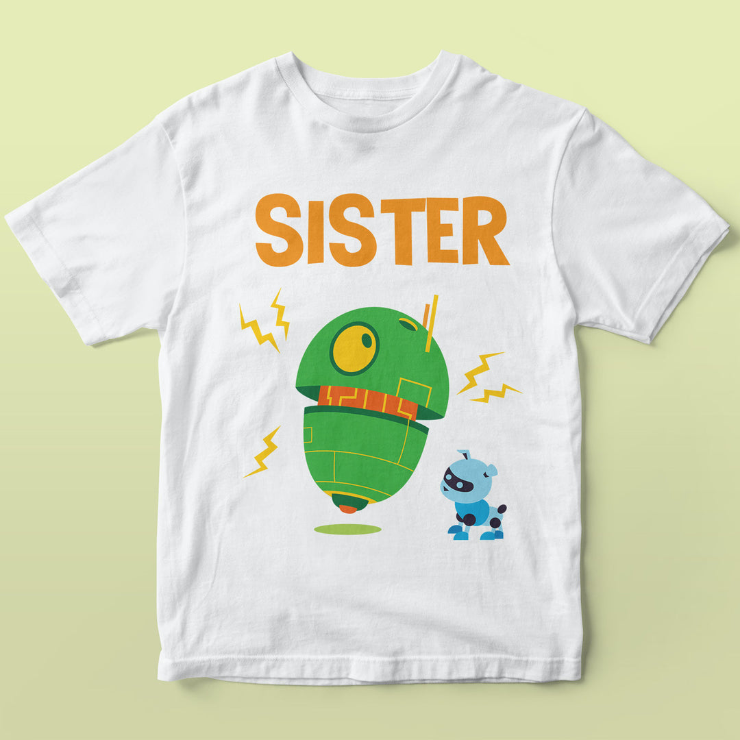 Robots Birthday Shirt Designs Family Bundle