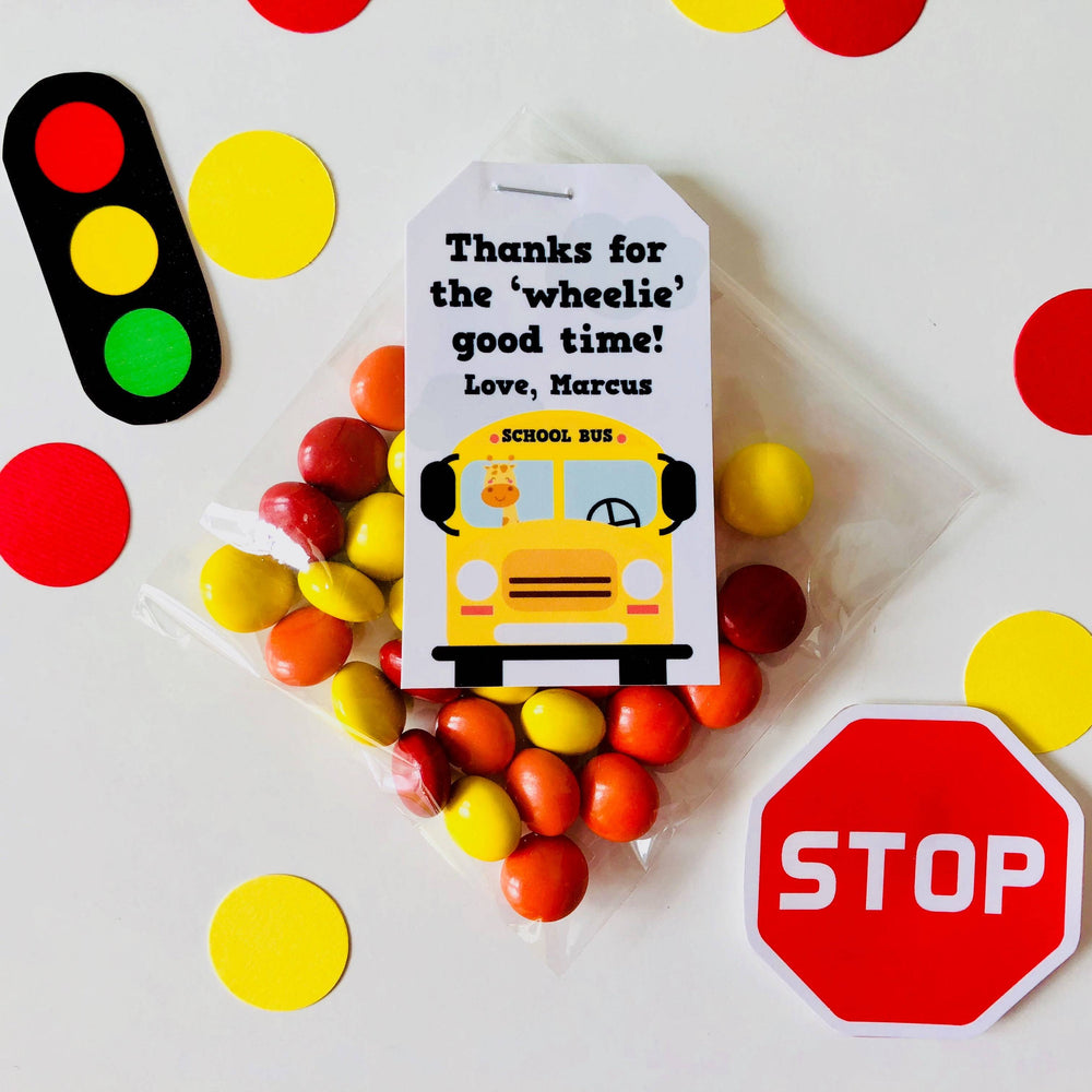 School Bus Gift Tags