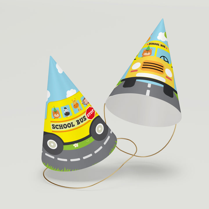 School Bus Party Hats