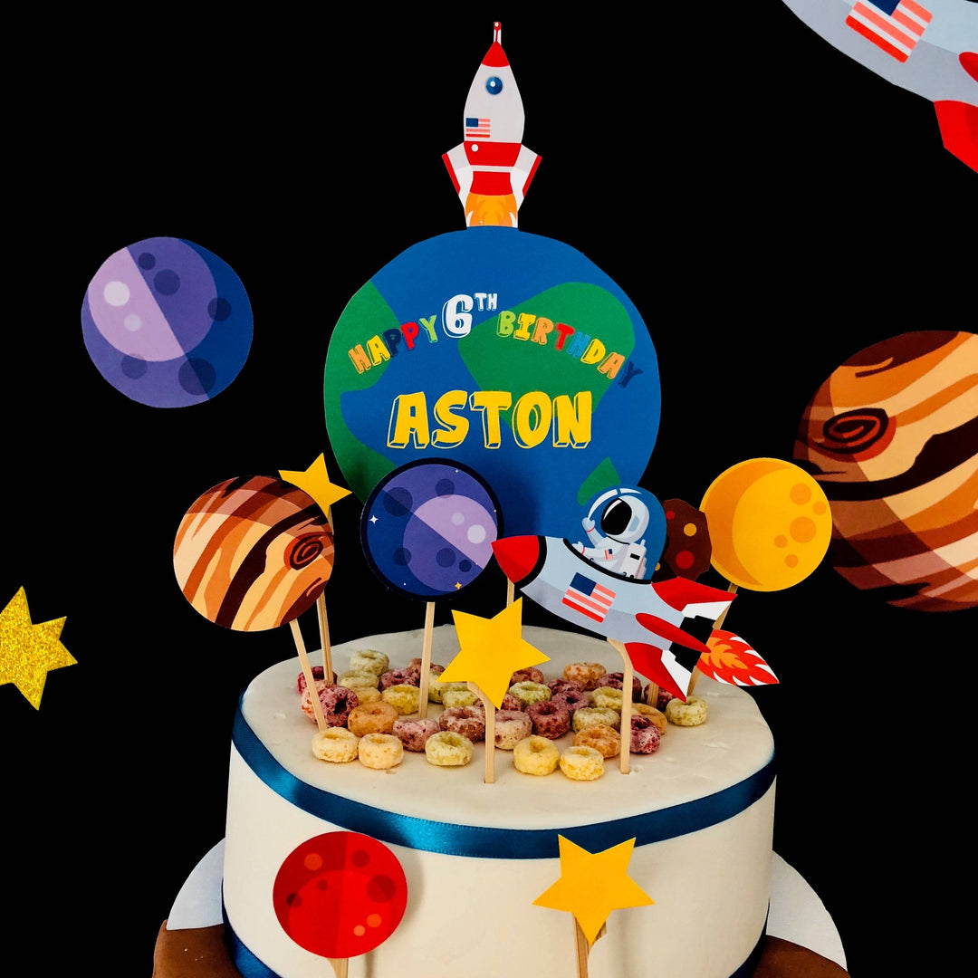 Space Cake Topper