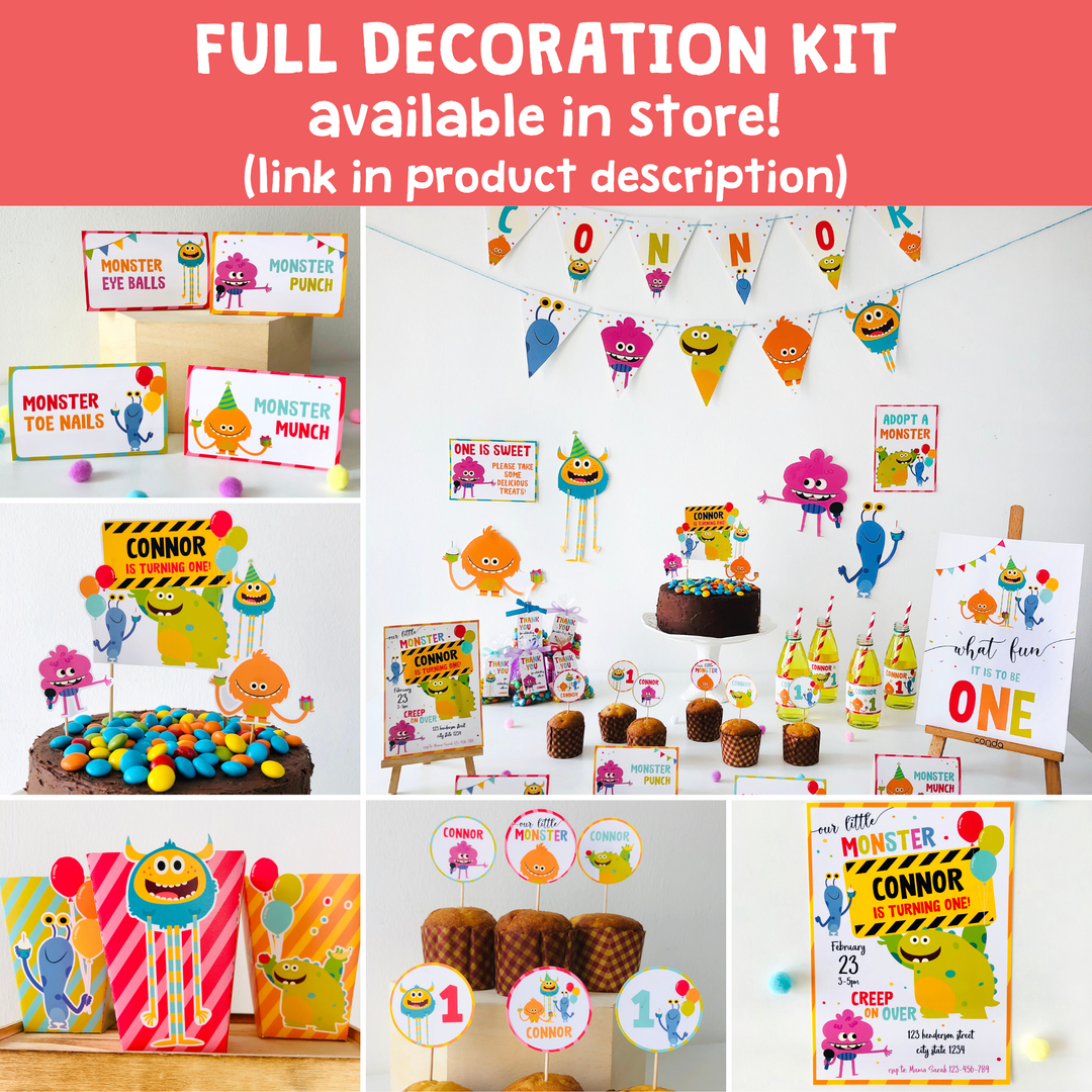 Super Simple Monsters Party Decorations Kit