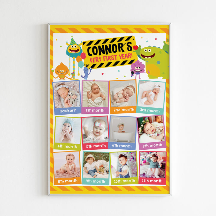 Super Simple Monsters Baby Milestone Photo Board