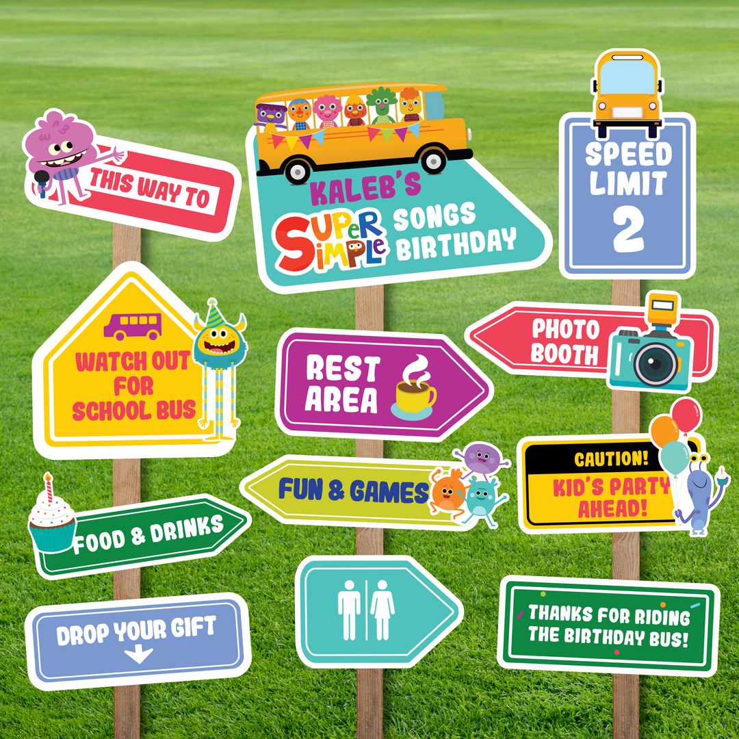 Super Simple Songs Party Signs