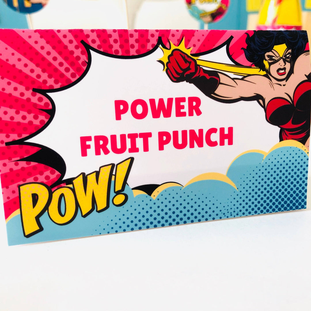 Supergirl Food Label