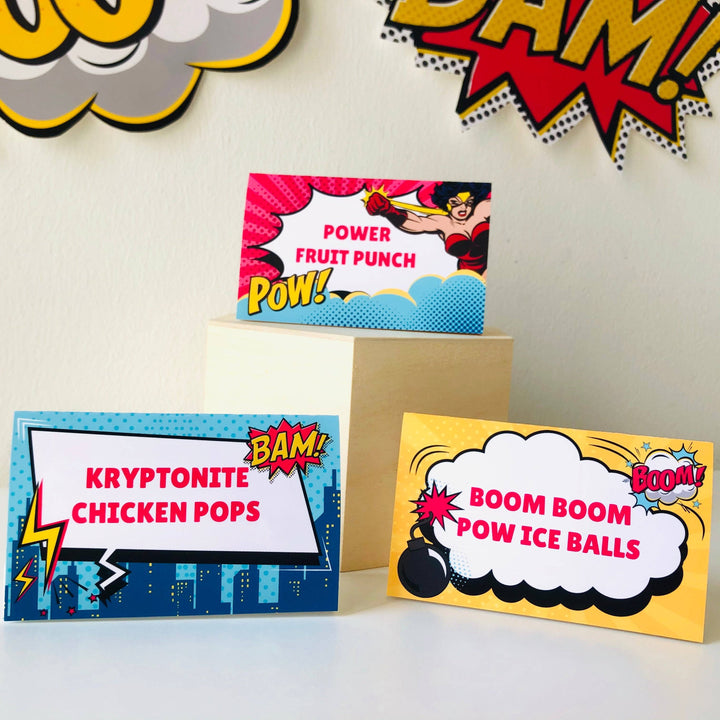 Supergirl Food Labels
