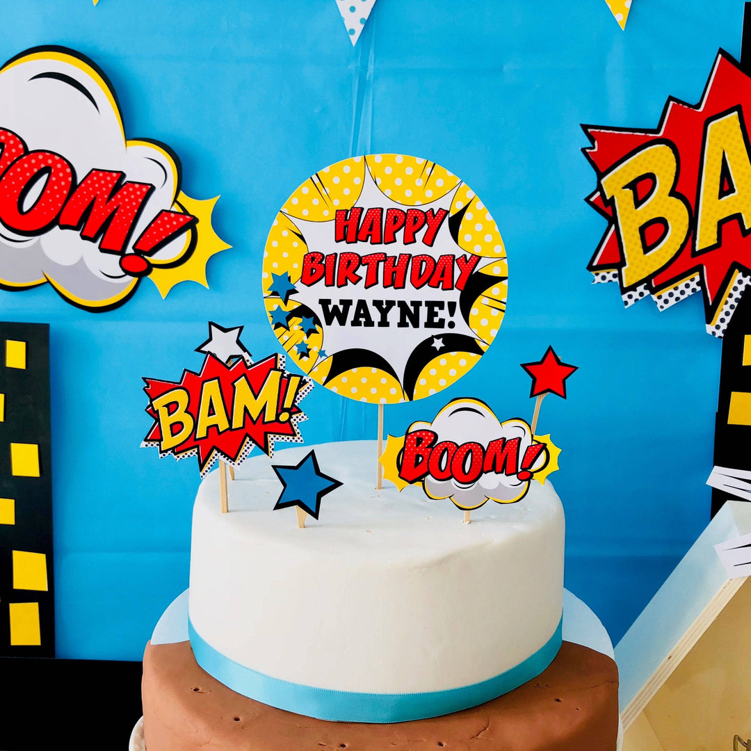 Superhero Cake Topper
