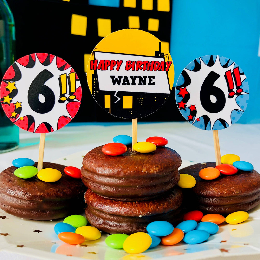 Superhero Cupcake Toppers