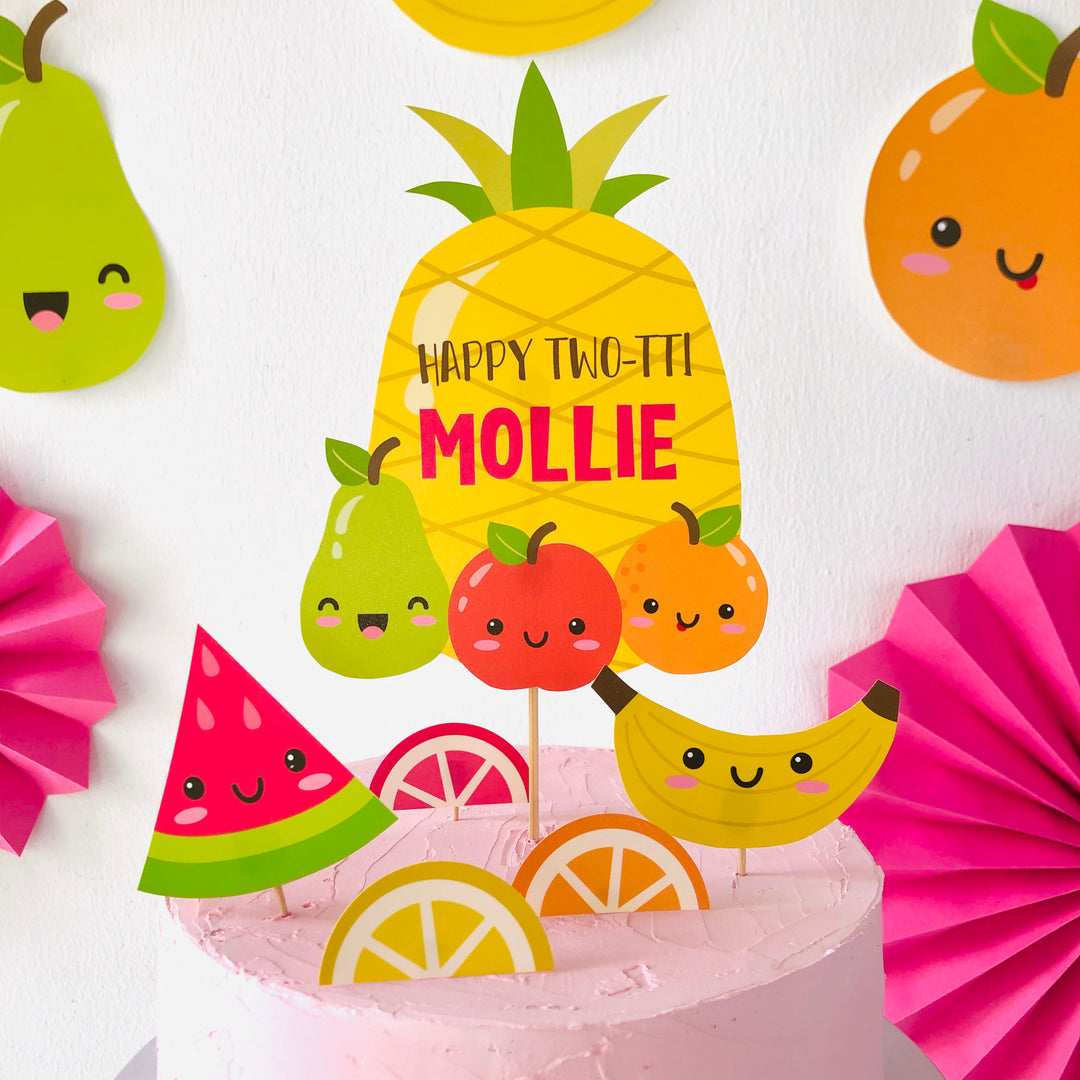 Tutti Frutti Cake Topper