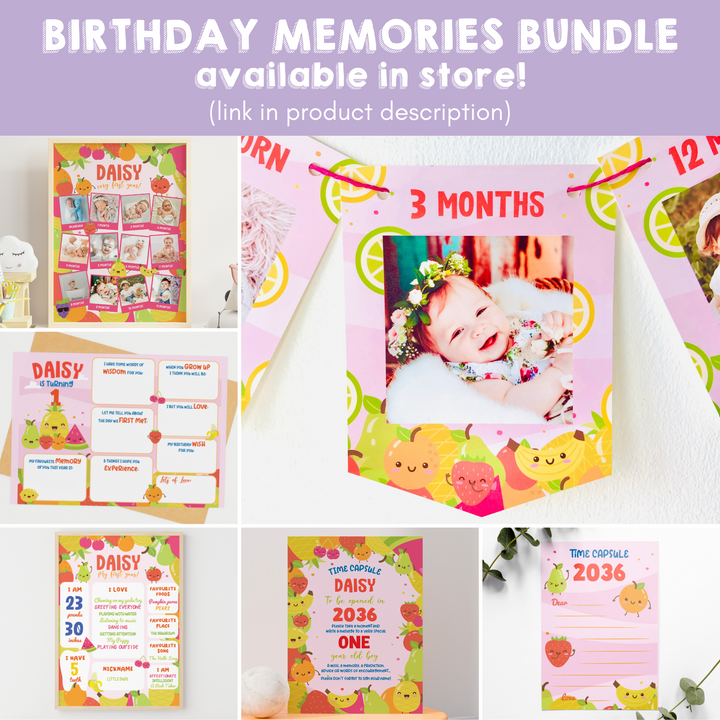 Tutti Frutti Full Birthday Memories Bundle