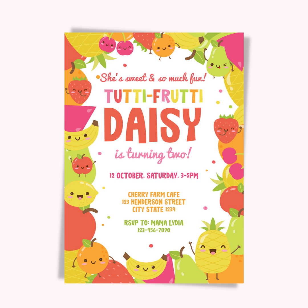 Tutti Frutti Invitation