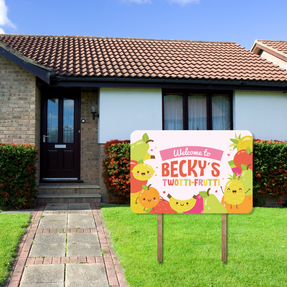 Tutti Frutti Landscape Yard Sign