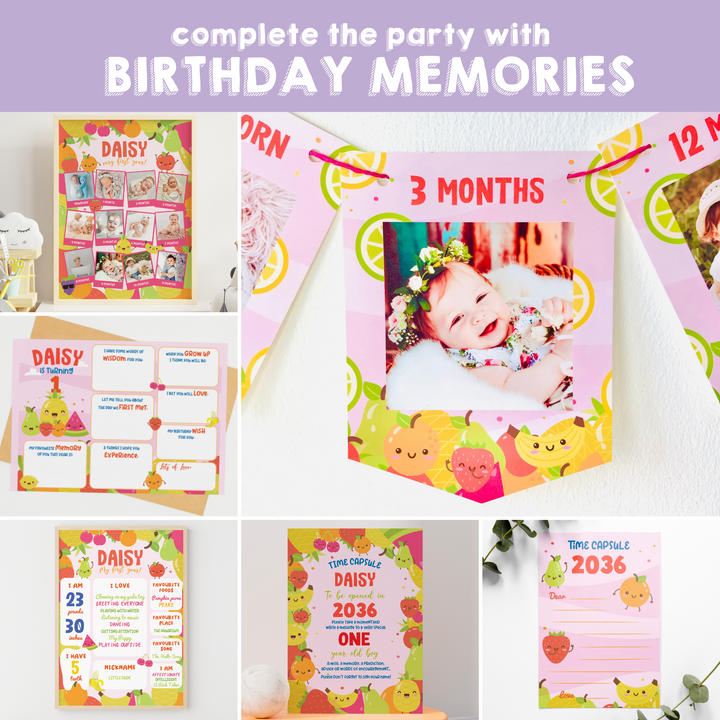 Tutti Frutti Party Birthday Memories