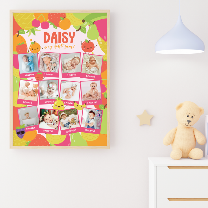 Tutti Frutti Milestone Photoboard