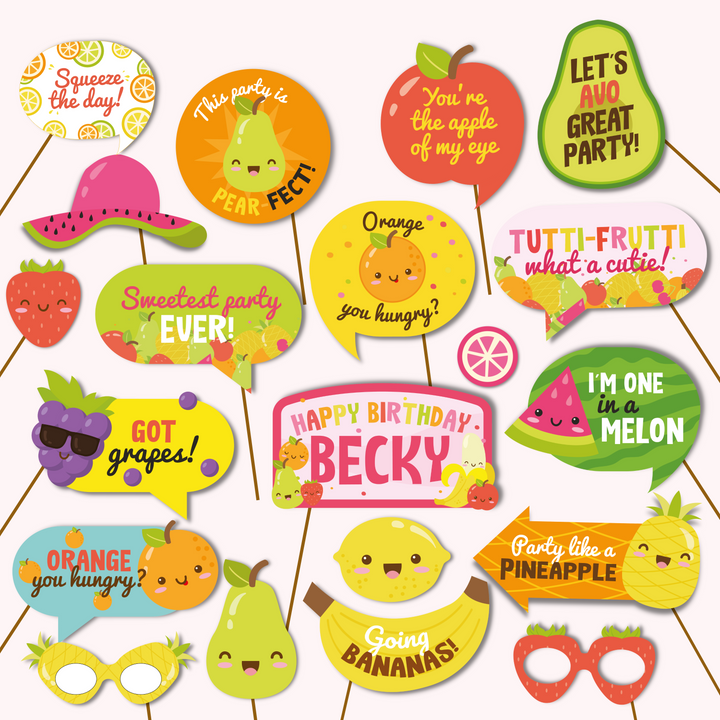 Tutti Frutti Photo Booth Props