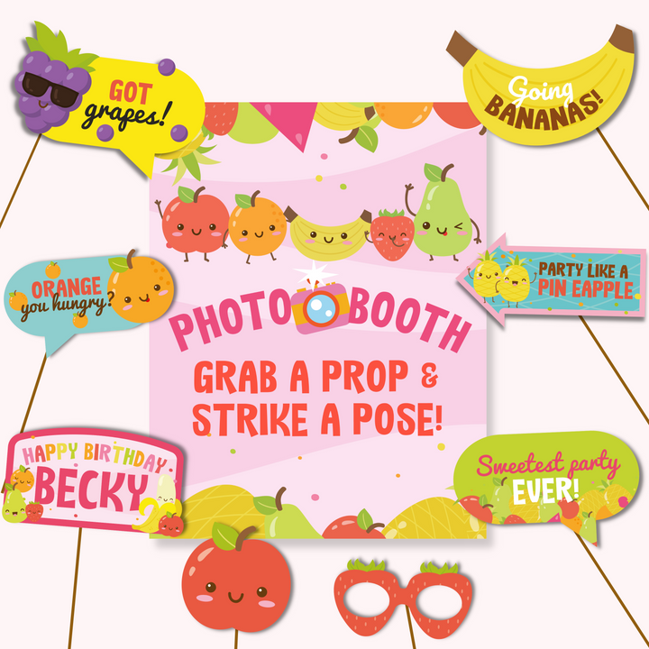 Tutti Frutti Photo Booth Display