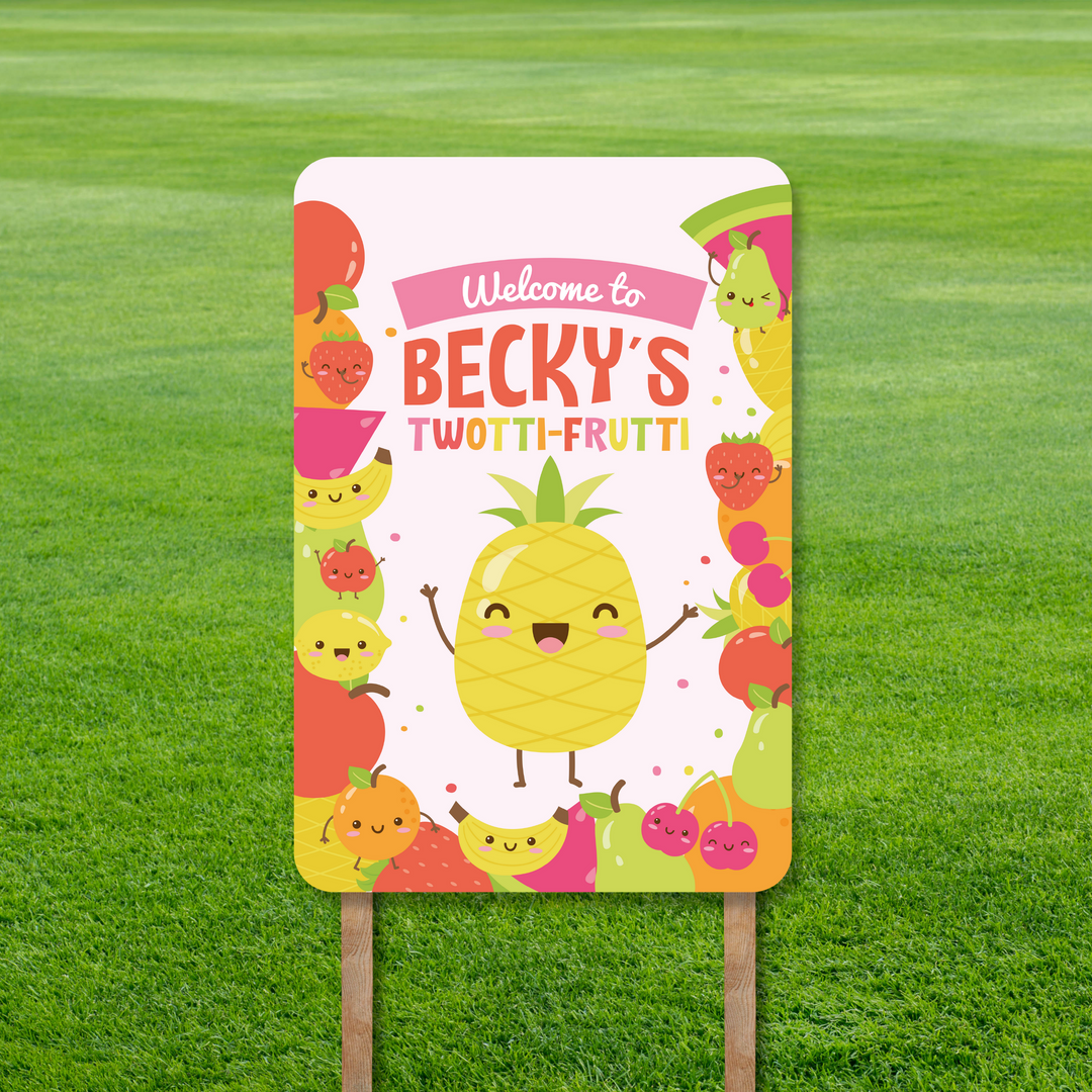 Tutti Frutti Yard Sign Portrait