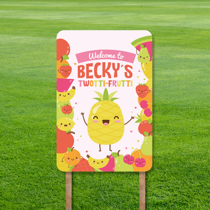 Tutti Frutti Yard Sign Portrait