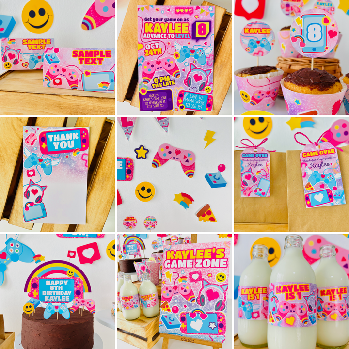 Video Game Party Decorations Kit 2