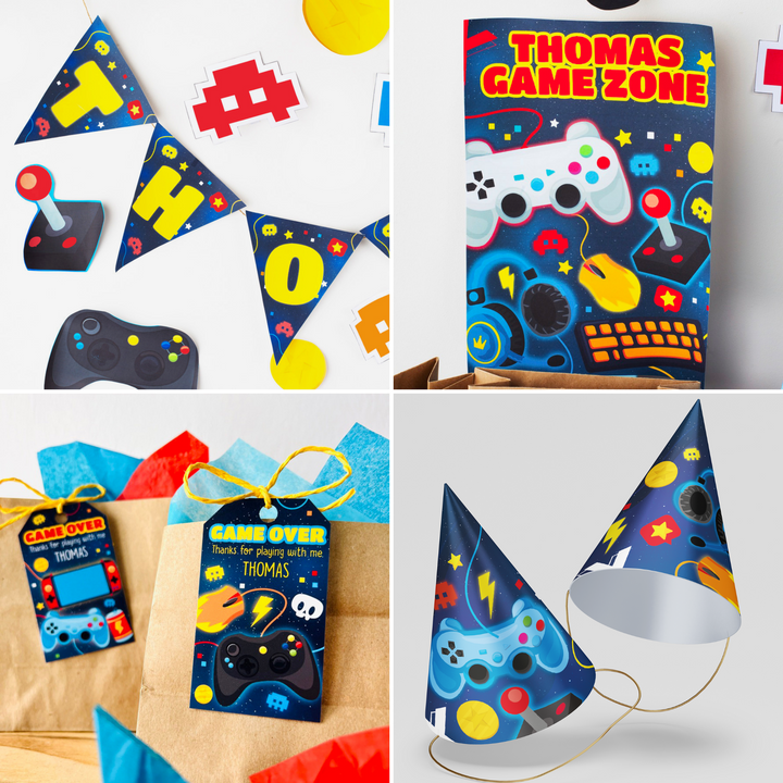Video Game Party Decorations Kit
