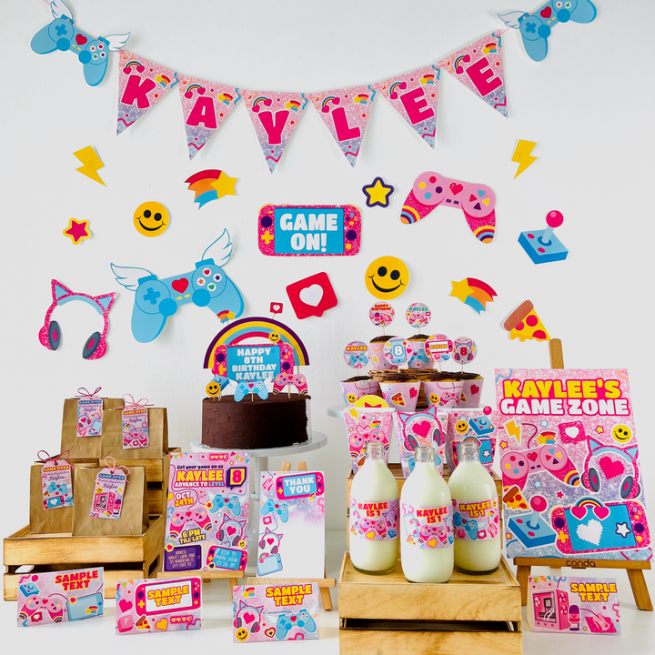 Video Game Party Decorations Kit