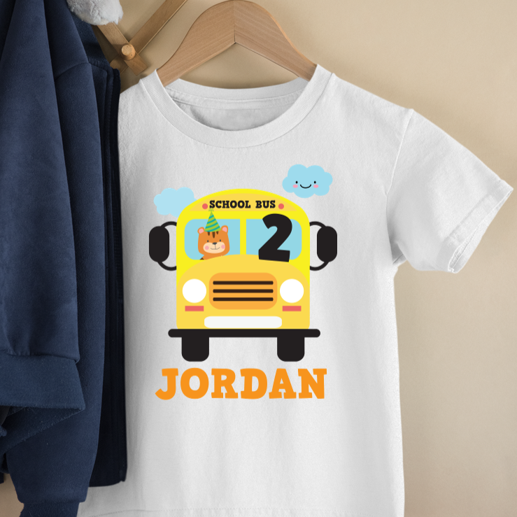 Wheels on the Bus Birthday Outfit