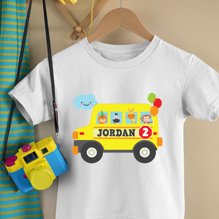 Wheels on the Bus Birthday Outfit