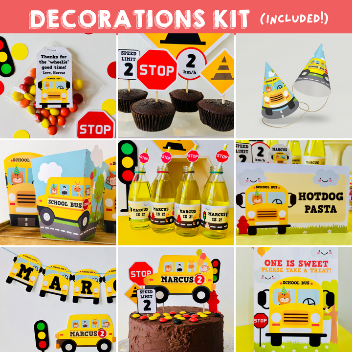 Wheels on the Bus Decor Kit