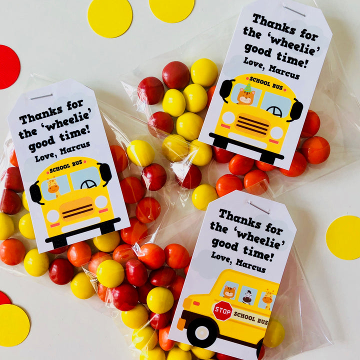 Wheels on the Bus Party Favors