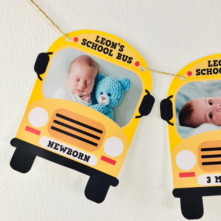 Wheels on the Bus Photo Banner