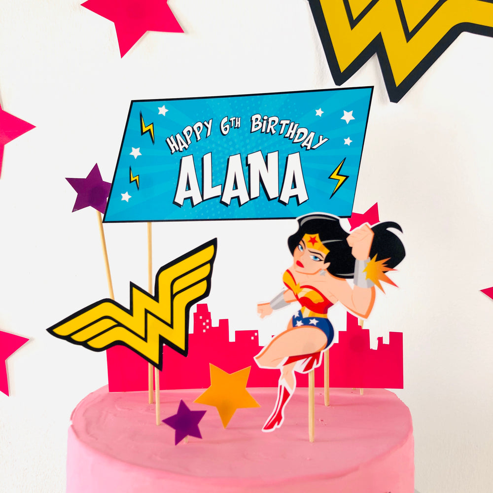 Wonder Woman Cake Topper