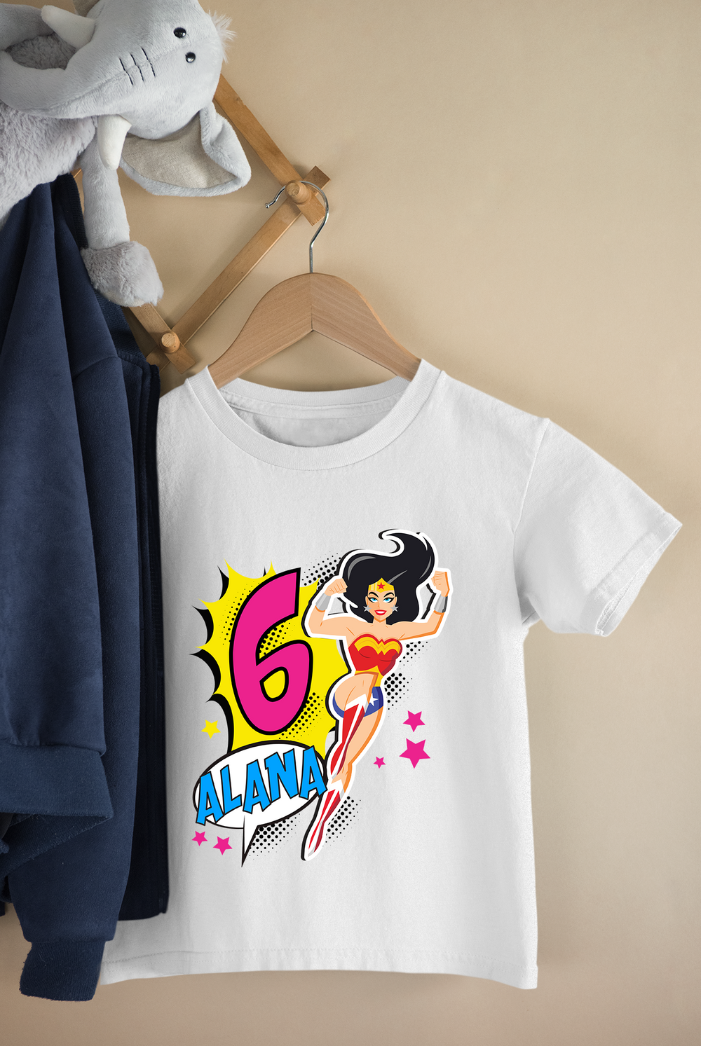Wonder Woman Customised Birthday Shirt