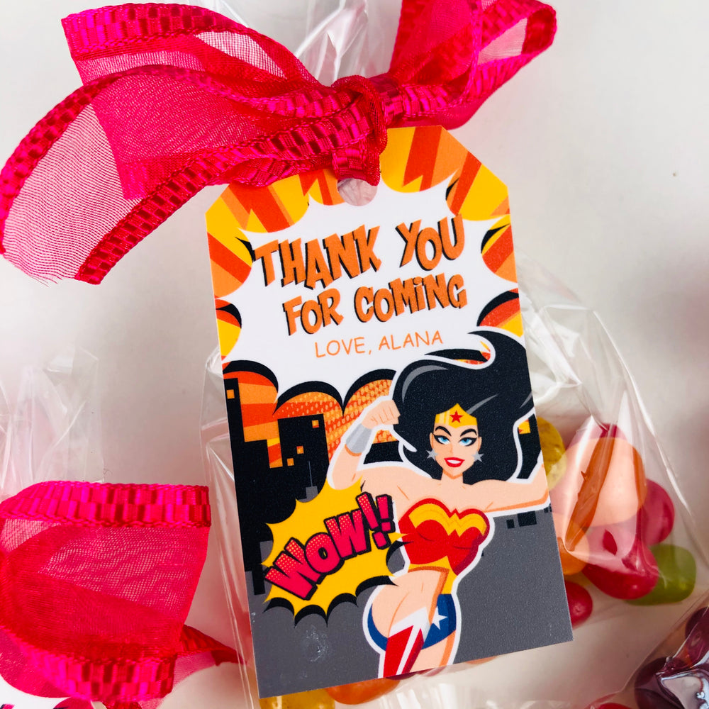 Wonder Woman Favor Tag