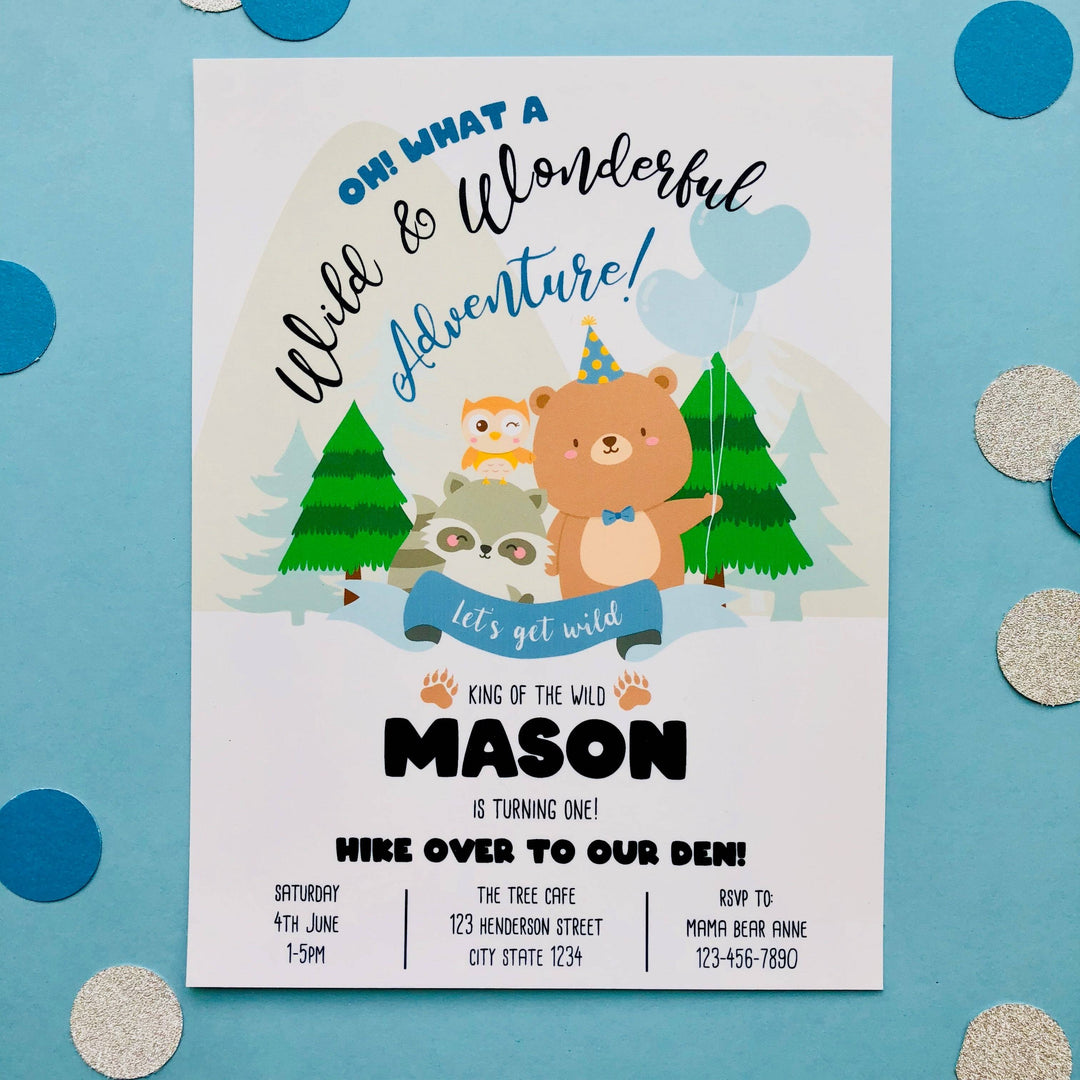 Woodland Animals Invitation