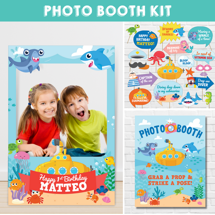 Yellow Submarine Photo Booth Bundle