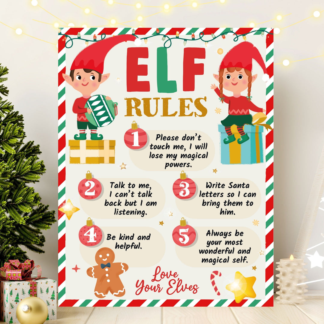 Sprinkle Magic into Your Holiday with Elf Rules Template