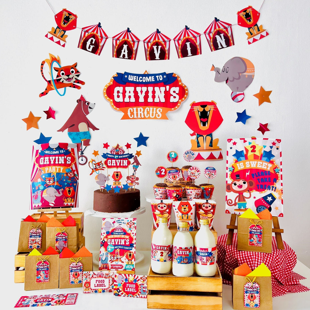 Circus Themed Party Printables: Transform Your Child's Birthday into a Big Top Adventure