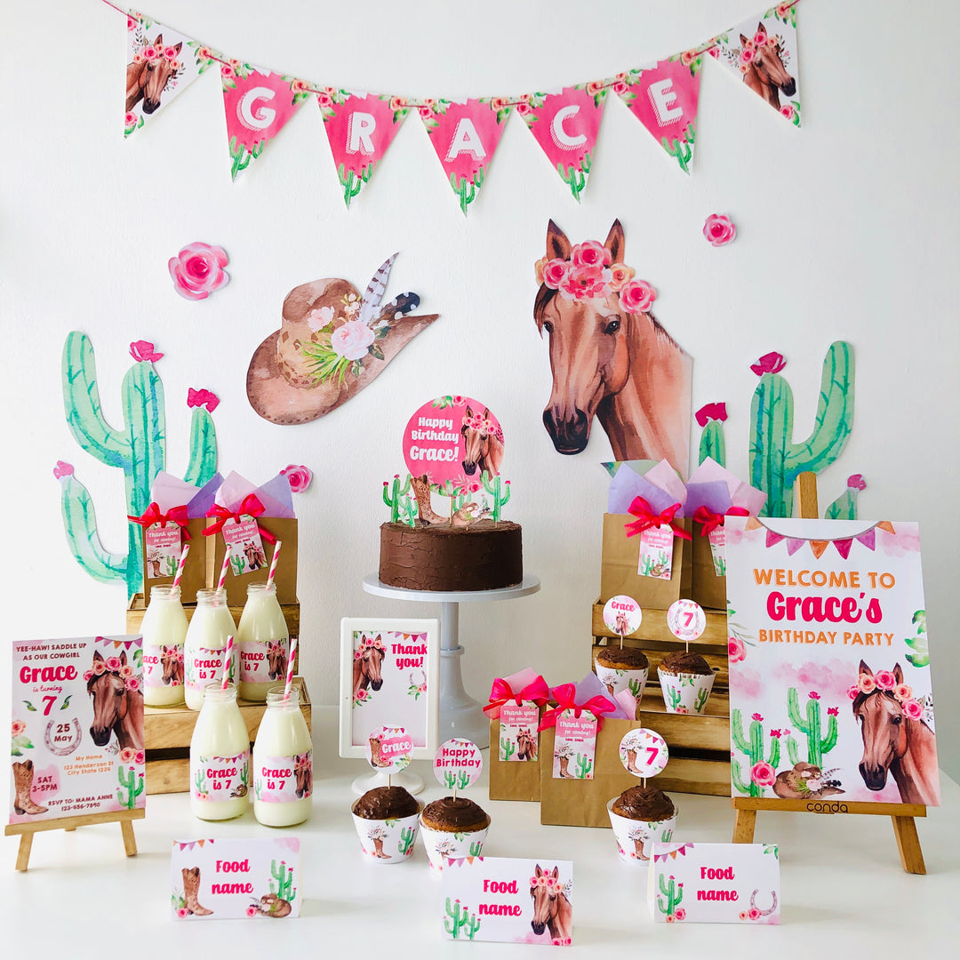 Horse Cowgirl Party Collection